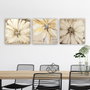 Wallity Conjunto de 3 Pinturas Decorativas en Lienzo Multicolor